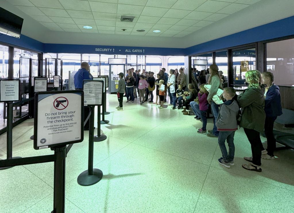 Mid-Ohio Valley Regional Airport Check-in & Security.